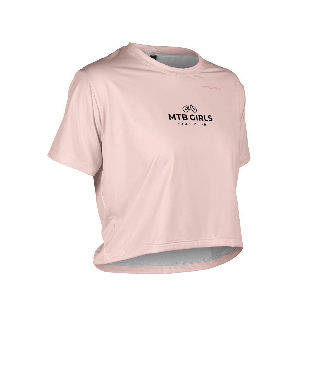 Women's MTB Girls Ride Club Crop Top Tee Ride Jersey