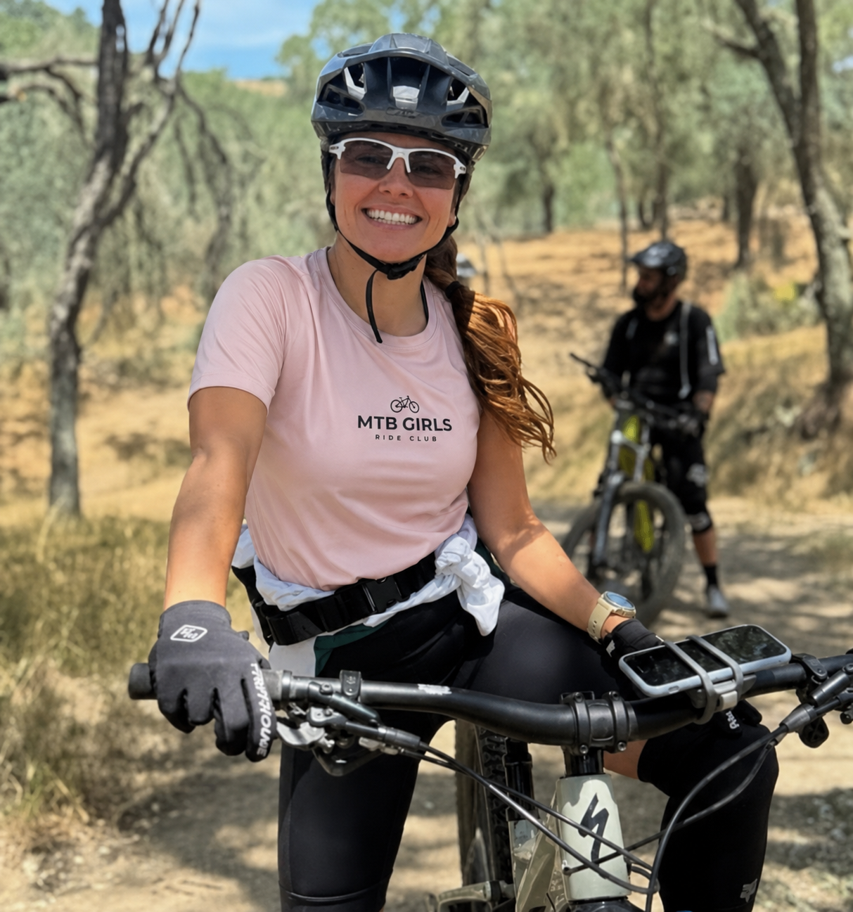 Women's MTB Girls Ride Club Crop Top Tee Ride Jersey